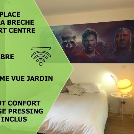 Апартаменти Le Galaxy Centre La Breche Wifi Calme Vue Jardin Ніор Екстер'єр фото